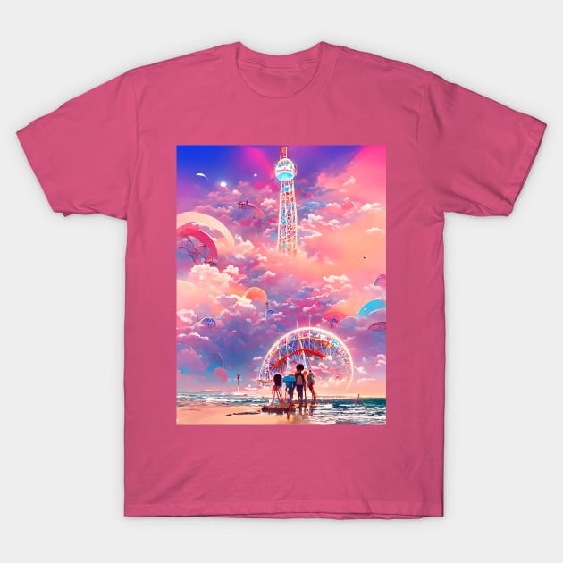 Skywheel Beach Adventure T-Shirt by DaysuCollege